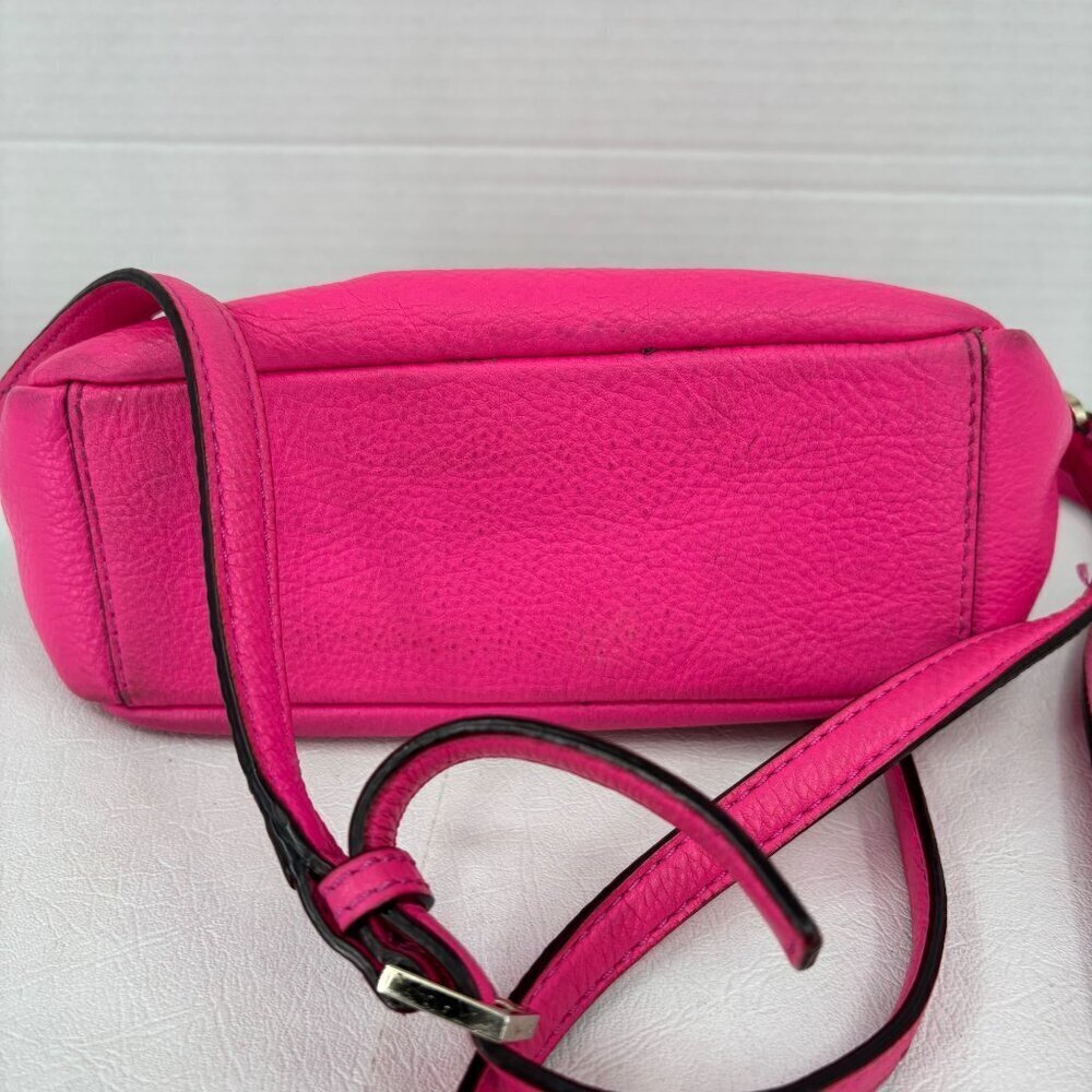 Kate Spade Mindy Crossbody Bag Pink Pebbled Leather Handbag Adjustable Strap - Picture 9 of 16